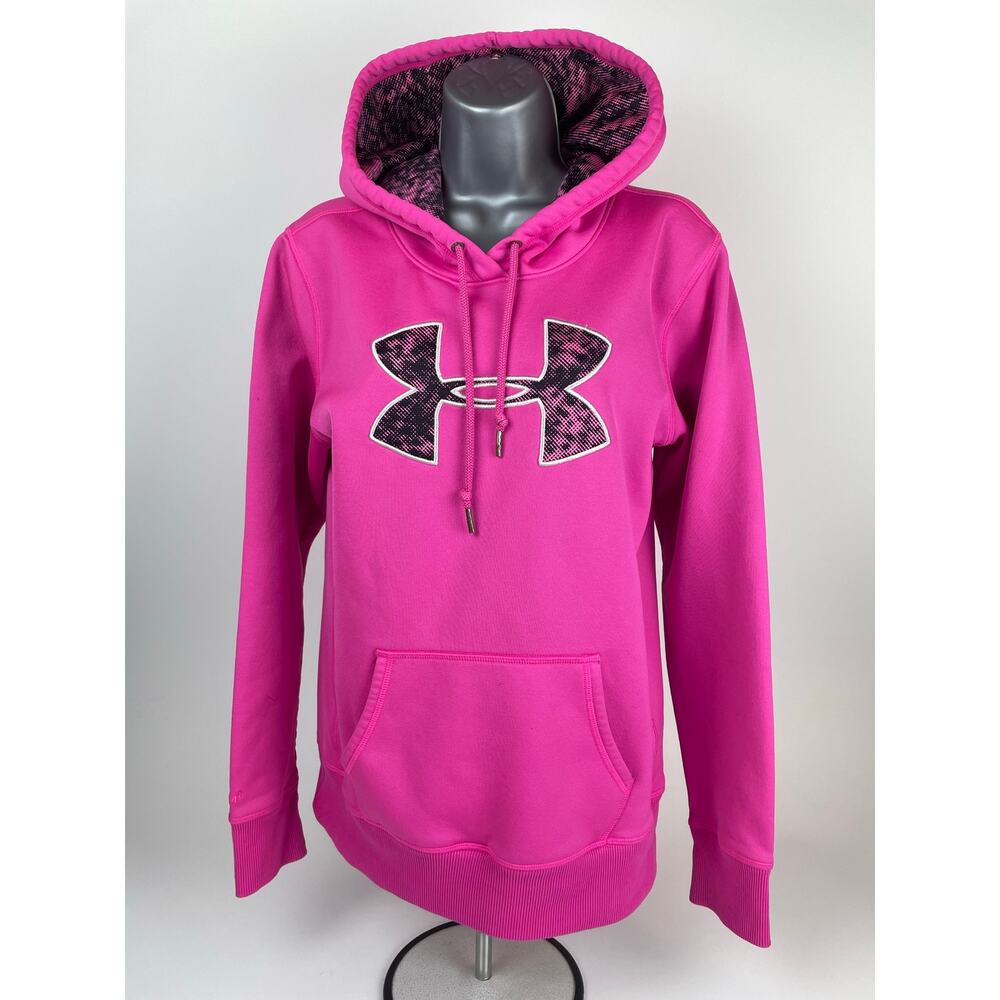 Under Armour Storm 1 Hoodie Women’s S Pink Embroidered Logo Kang. Pouch